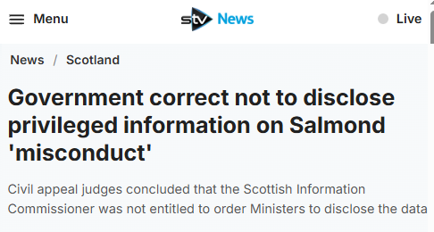Reporting Scotland refused to report this story tonight despite headlining the attacks on John Swinney's Govt for months. Will Radio Scotland Breakfast employ a similar blackout tomorrow?