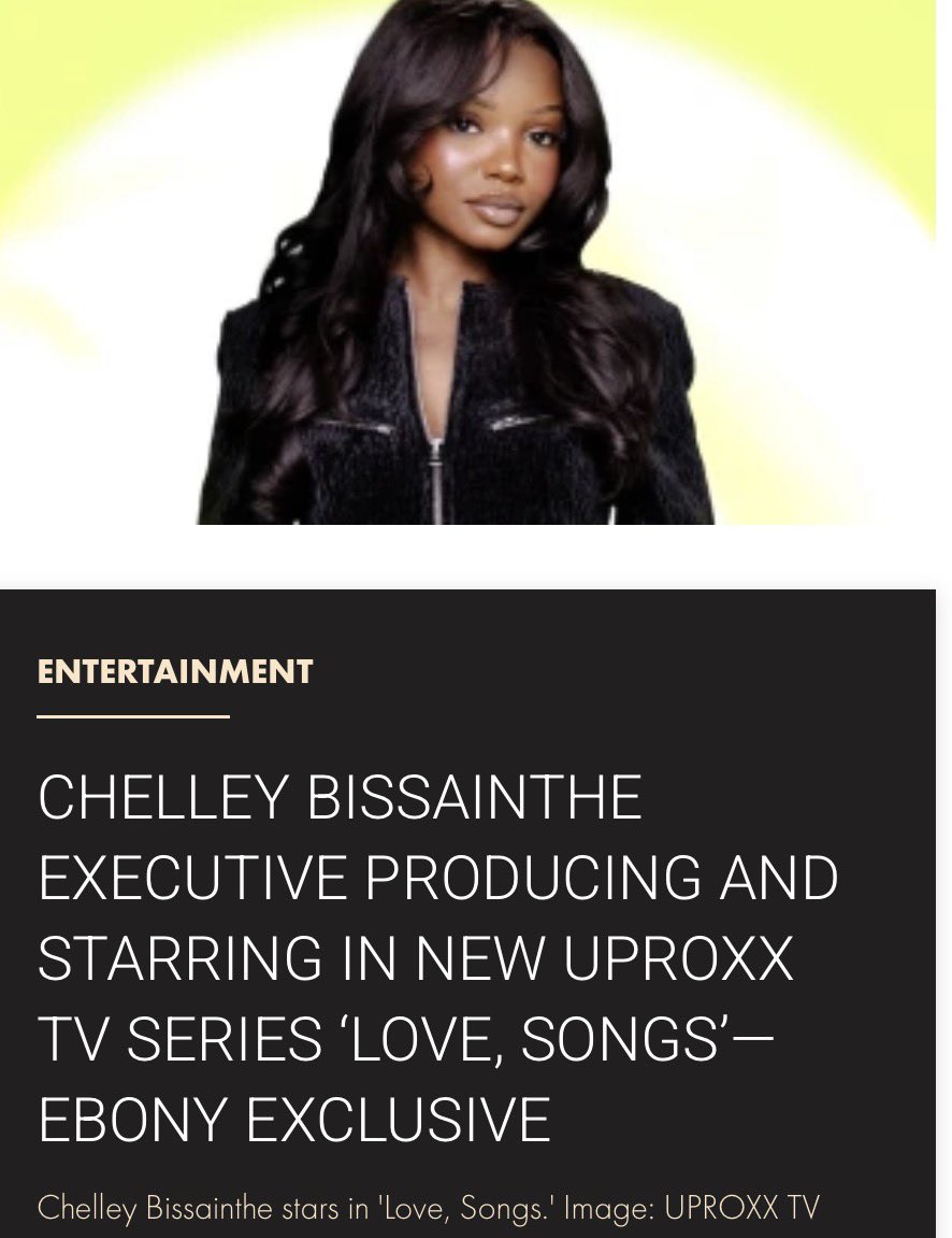 Chelley really went from working with Billboard interviewing artists to the UPROXX collab on her favorite music to the Spotify Wrapped collab to now HOSTING and EXECUTIVE PRODUCING her own show! Love this for her so much