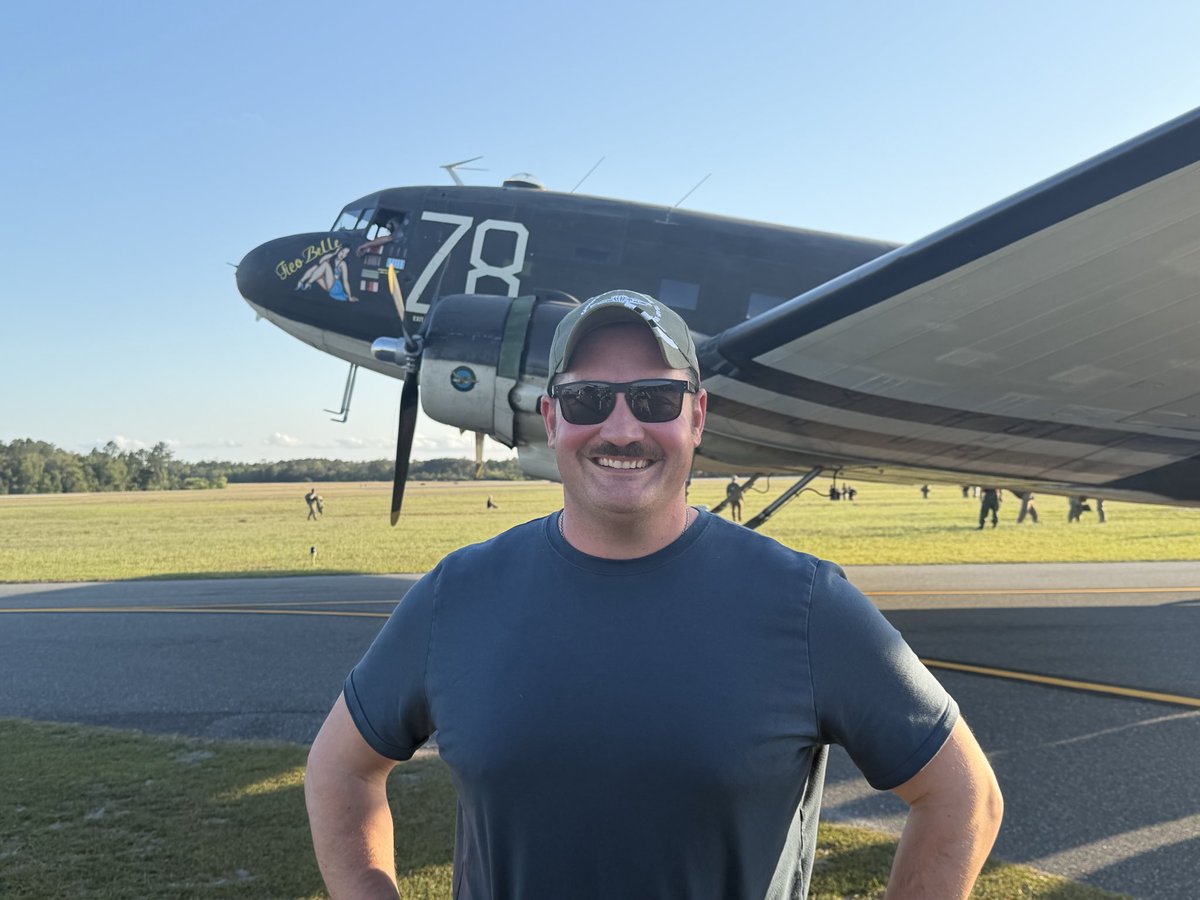 AdamDeRito's tweet photo. Good to be back in Palatka with the boys from @rcpt_usa to get everyone rigged, packed, and to STAND IN THE DOOR! To get ready for the 82nd Normandy Anniversary Jump! Let’s Do This!
#Airborne #NotADirtyNastyLeg #CD8 #ColoradoPolitics #DDay https://t.co/n0ARRdwqes