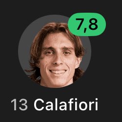 🇮🇹💥 𝐑𝐈𝐂𝐂𝐀𝐑𝐃𝐎 𝐂𝐀𝐋𝐀𝐅𝐈𝐎𝐑𝐈 (𝟐𝟑) vs Northern Ireland:

• 100% Ground Duels Won, 3/3
• 4/6 Aerial Duels Won
• 4 Clearances 
• 3 Tackles
• 5/9 Successful Long Balls
• 6 Passes Into Final Third 
• 2 Touches In Opposition Box
• 81% Pass Accuracy 

𝐁𝐄𝐀𝐒𝐓 🔥