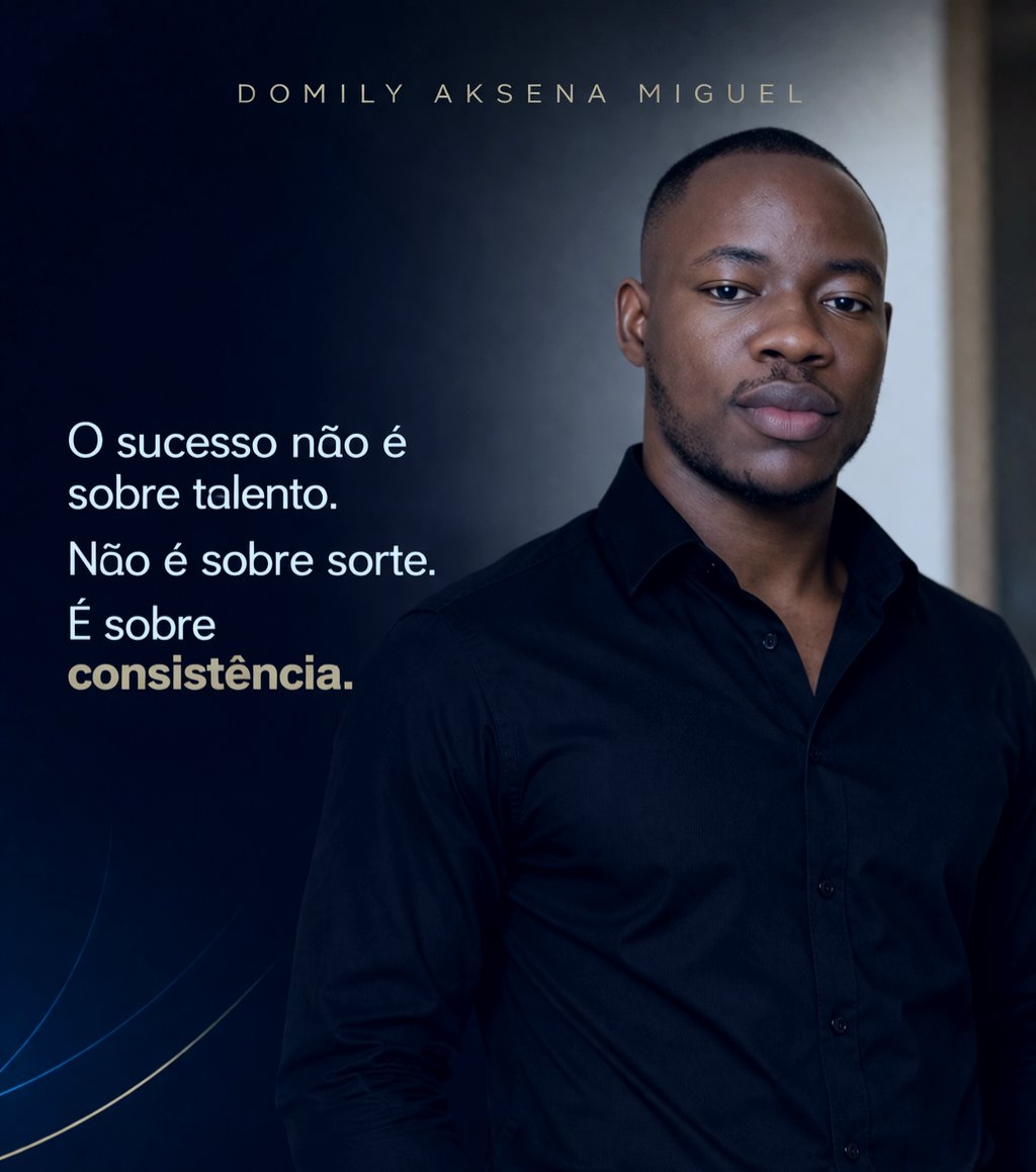 O sucesso não aparece por acaso.
Não é dom, não é sorte, não é milagre.
É disciplina quando ninguém está a ver.
É consistência quando tudo dentro de ti quer parar.
Muitos desistem porque procuram atalhos…
Mas quem vence entende que o segredo é repetir o básico todos os dias.