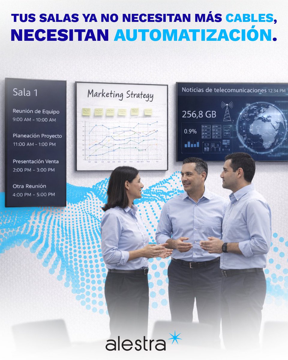 Alestra_MX's tweet image. 🤝 Conecta tus espacios de trabajo con Cloud Collaboration de Alestra. Gestiona reservas, pizarras interactivas y agentes IA desde la nube. 

👉 Transforma tus espacios: alestra.mx 

#SmartWork #ColaboraciónDigital #TrabajoHíbrido