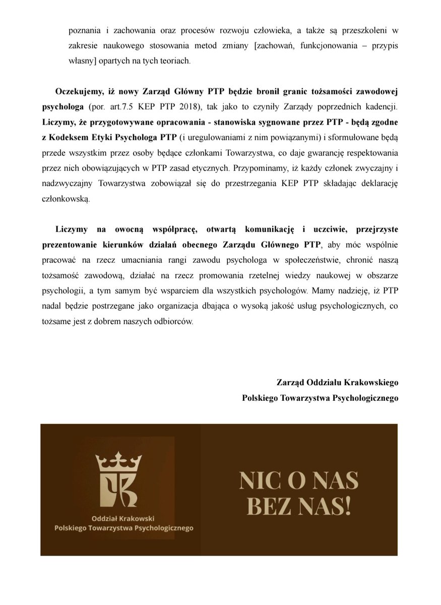 Polskie Towarzystwo Psychologiczne Oddz.Krakowski tweet media