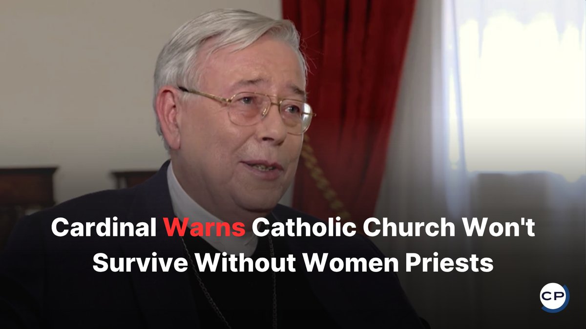 ChristianPost's tweet image. Cardinal Hollerich: Catholic Church "cannot continue to exist" without ordaining women priests — 90% of parish women agree.  
#WomenPriests #CatholicChurch #CardinalHollerich #ChurchReform #Ordination  
🔗 dlvr.it/TRk3N6