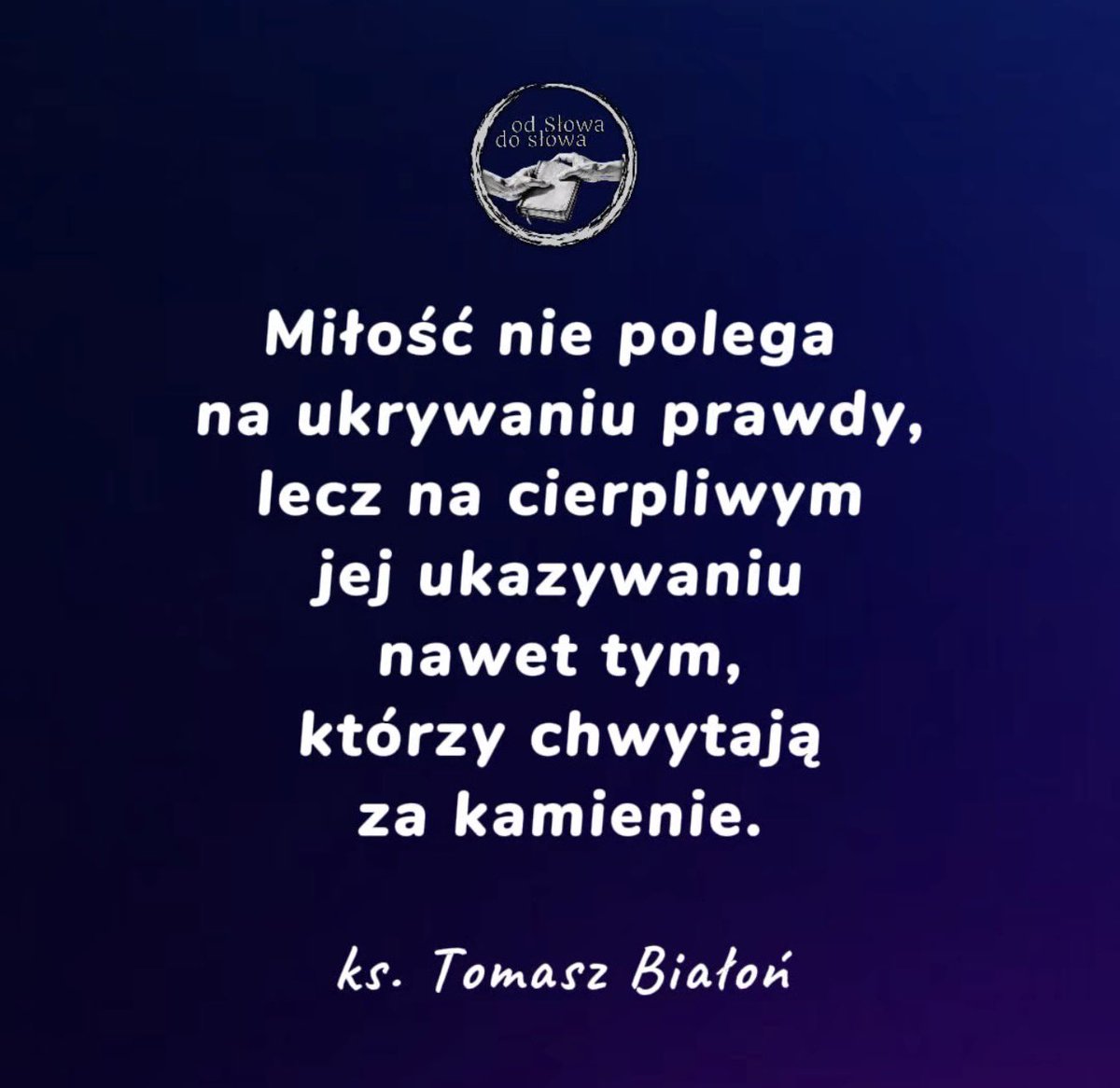 ks. Tomasz Białoń tweet media
