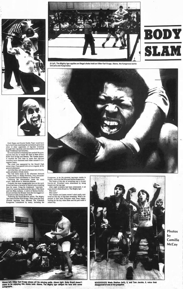 03/26/1986; Howell, MI
Daily Press and Argus
#Wrestling #BoboBrazil
🛜 linktr.ee/rasslepod