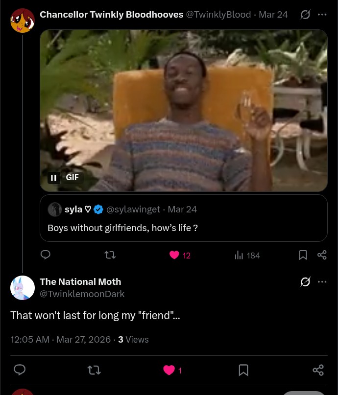 Chancellor Twinkly Bloodhooves tweet media