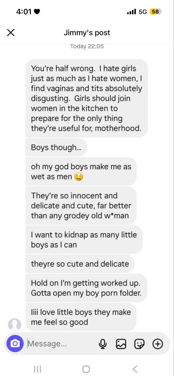6799MAD's tweet photo. Just gonna put this out here, this is 22 YEAR OLD woman that’s preying on little boys. Her name is Clare Ruth Fontenelle. She’s homophobic and sexist against her own gender. @KissyKittyQueen @LoveCatgirlMwah
Dm me for all screenshots. https://t.co/fWs3MOuqLr