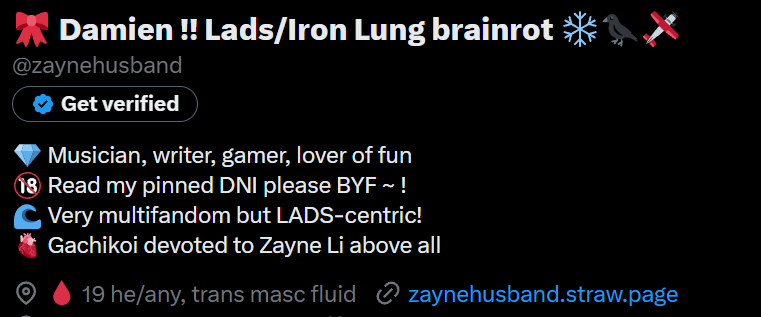 🎀 Damien !! Lads/Iron Lung brainrot ❄️🐦‍⬛🛩️ tweet media