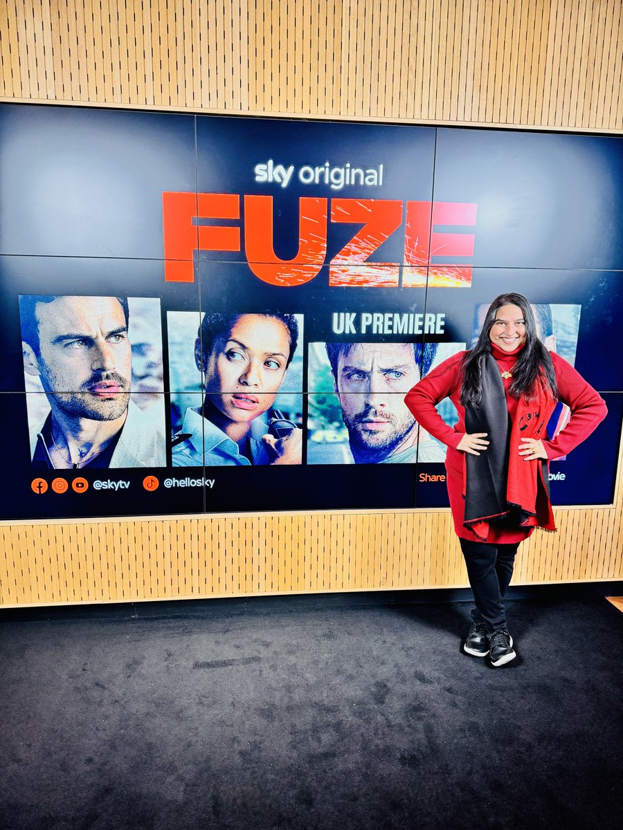 AshantiOmkar's tweet image. 🪬🔱🧿 A vibrant UK #premiere for @skytv #FUZE complete with the star cast in the building. A few glimpses from the evening. Catch it in UK cinemas from 3rd April 2026. 🎬 #filmcritic #cultureshaper #tastemaker #aarontaylorjohnson #theojames #gugumbtharaw #saffronhocking #London