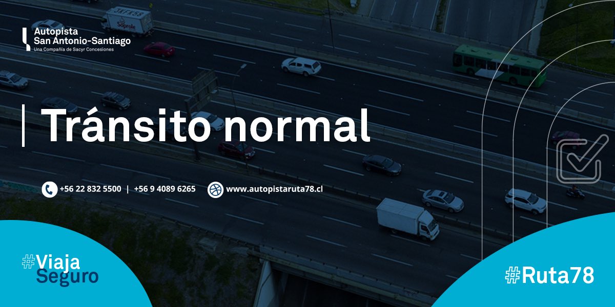 Autopista San Antonio - Santiago, #Ruta78 tweet media