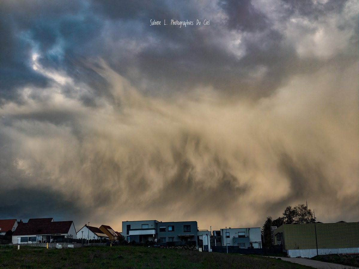 SabineL67's tweet photo. De nombreuses giboulées ont encore traversé le Bas-Rhin aujourd'hui... La plus jolie fut celle au soleil couchant en direction du Nord de l'Alsace !! 
📷 #Zehnacker (67) • 26/03/2026
#Wasselonne 

#Alsace #BasRhin #Météo #Météo67 #giboulées https://t.co/ipAr9oEnEf