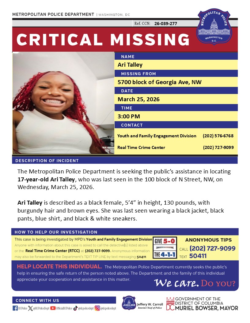 DC Police Department tweet media