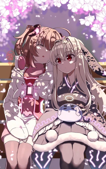 本日のお題が「#春」なので 春と言えば最初に思い浮かぶのが桜ですかね。 あとは桃色ですね。かわいい。
