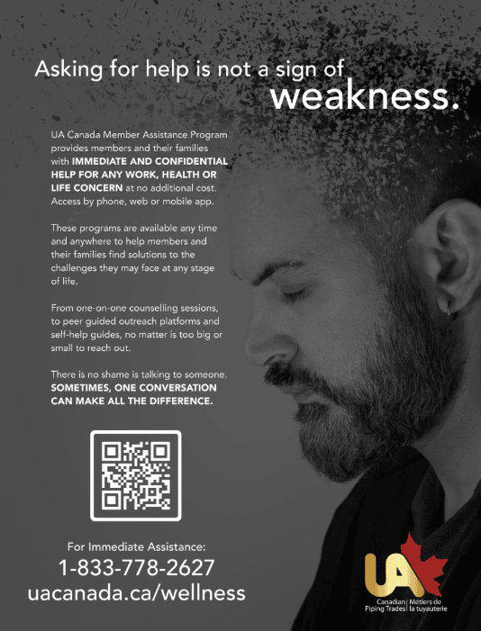 UALocal170's tweet photo. Everyone goes through tough times. For UA 170 members, it's important to remember that you don't have to go through tough times alone. 

Contact 1-833-778-2627 or go to https://t.co/nLNibVLsbi to get help. This is a confidential service. https://t.co/VdkbJbaOkJ