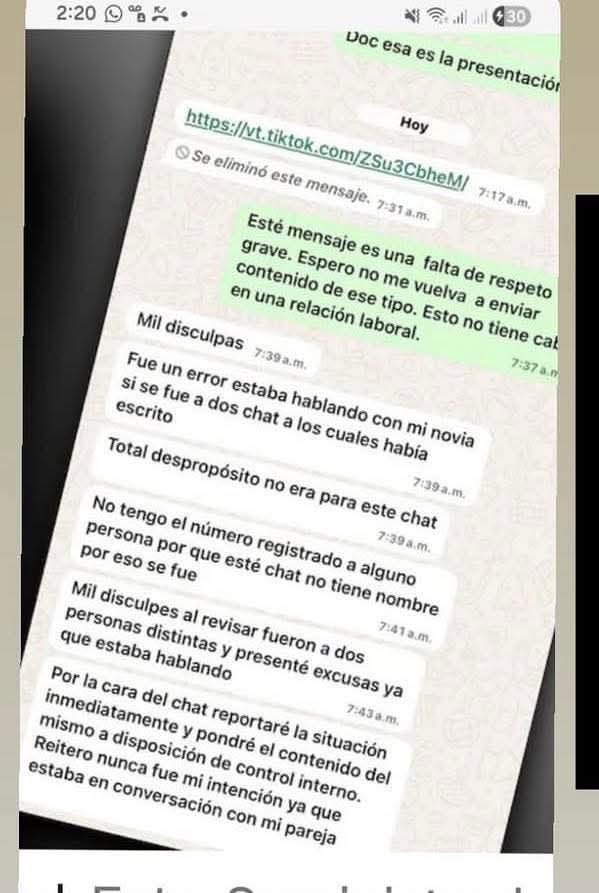 Bueno, acá mandó Acxan su pantallazo del mismo chat. Lo justo es publicarlo porque, además, parece tener sentido.