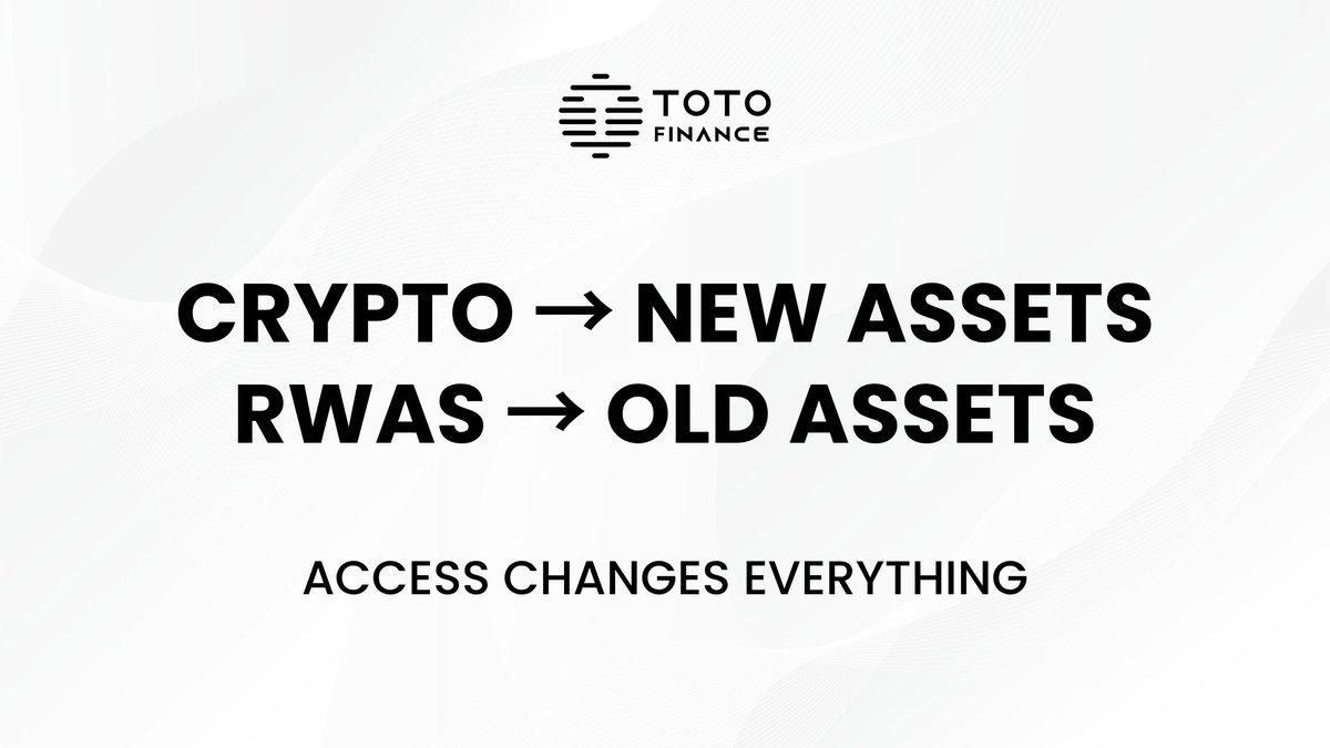 Toto Finance - Total Tokenization tweet media
