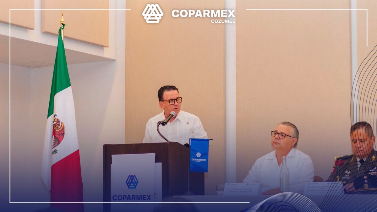 El Ing. Alejandro Gutiérrez Sánchez tomó compromiso como Presidente de COPARMEX Cozumel, con la presencia del Presidente Nacional, C.P. Juan José Sierra Álvarez.

Reconocemos la labor de la Dra. Willma Padilla y agradecemos la asistencia de autoridades y representantes.