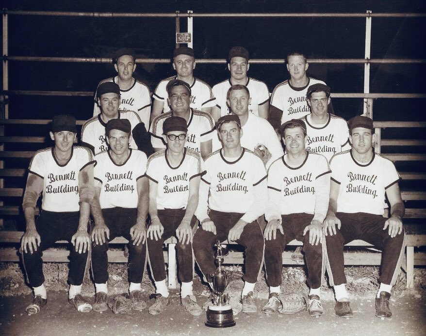 Happy Opening Day!  Here's the Bennett Building team in the 1950s! #openingday #openingday2026 #baseball #softball #homerun #goguards #playball #tbt #throwbackthursday #buildinghappinessforgenerations