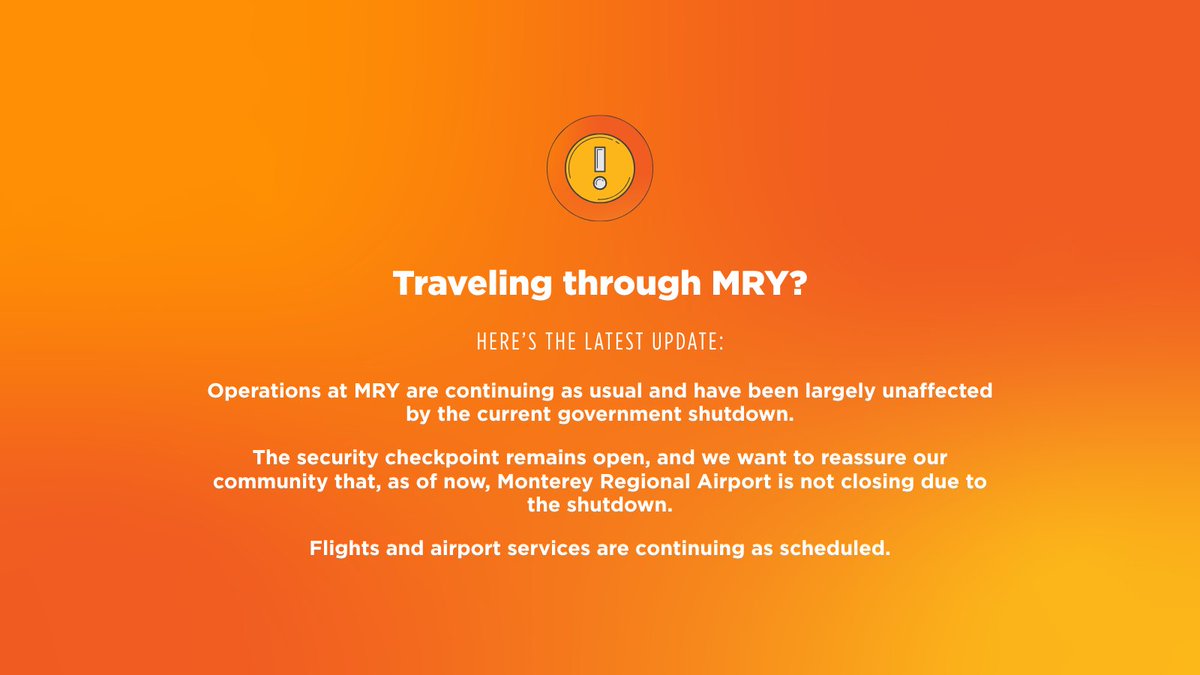 montereyairport's tweet photo. Thank you, @TSA officers, for working through a busy spring season without pay, keeping everything moving safely and efficiently here at MRY! 🧡 #flylocal #iflyMRY https://t.co/DcL8GhajVk