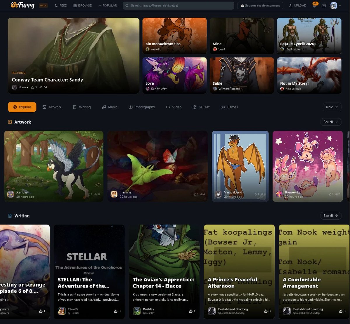 SoFurry 🏳️🌈 (Find us on Bsky! @sofurry.com) tweet media