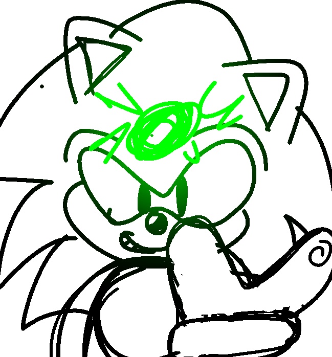 green sonic tweet media