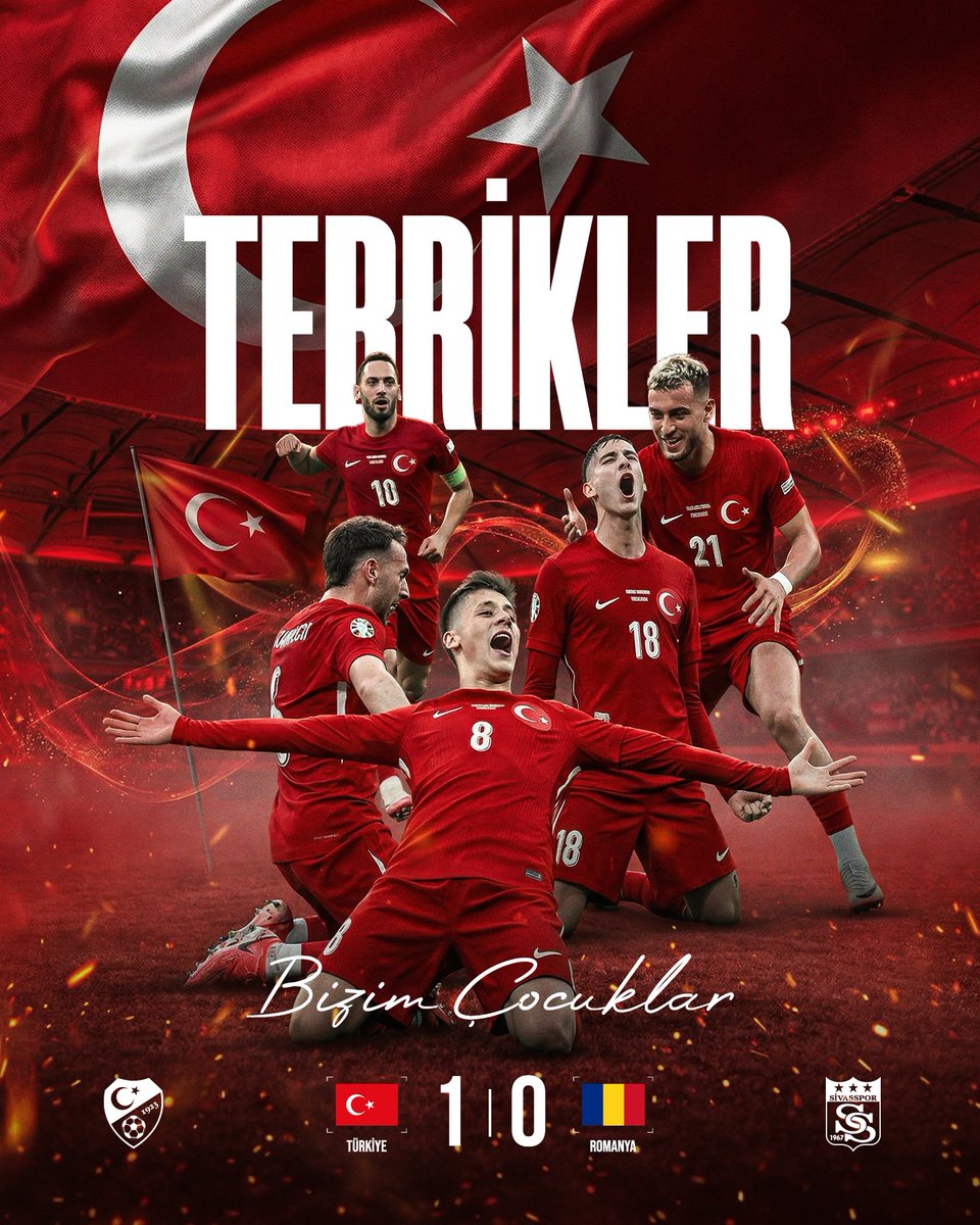 Dolmabahçe’de zafer zamanı! 🇹🇷
A Millî Takımımız, Romanya karşısında 1-0’lık galibiyetle sahadan ayrıldı. 👏

Bu gurur hepimizin! ❤️🤍
#BizimÇocuklar

#TURROU | #FIFAWorldCup
