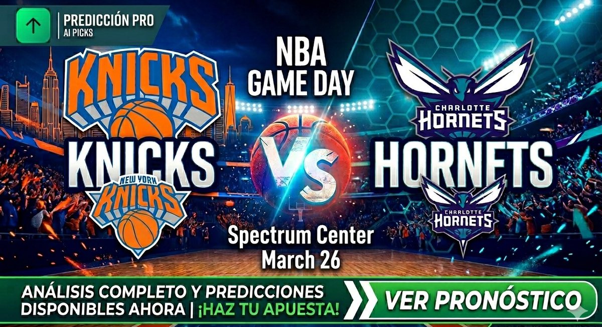 SubesuBET_'s tweet photo. 🔥 ¡DUELO CLAVE NBA HOY! Knicks vs Hornets 🔥

¿Nueva York cubriendo la línea como campeón o Charlotte aprovechando el value del hándicap? La tendencia de puntos es engañosa.

📊 Nuestra IA ya tiene el veredicto para maximizar tu ganancia.

✅ ¡Accede al pronóstico ganador AHORA! 🔗 https://t.co/ZbShWbpp2u 

#ApuestasDeportivas #basquetball #picks