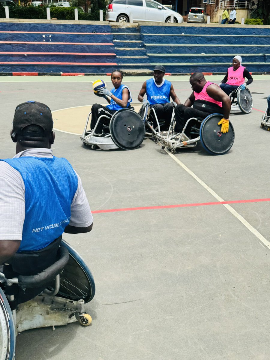 rugby_uganda's tweet photo. Rain ☔
Transport struggles 🚐
Heavy equipment 💺

Still, 7 athletes showed up and trained today 💪🏾

That’s the spirit of Uganda Wheelchair Rugby Federation.

We’re building toward Uganda’s first Wheelchair Rugby Championship (Aug 3–7, 2026) 🇺🇬🏉

We need support: https://t.co/mgUpFmYVmT