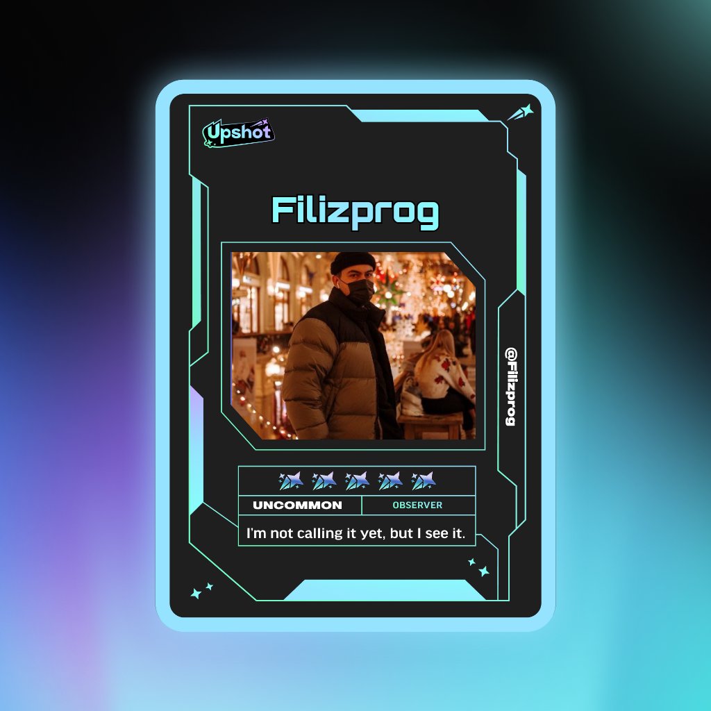 Filizprog's tweet photo. Just ripped my Predictor Card!

Ready to claim instant cash prizes, free packs and more.

Welcome to Prediction Play on @upshot_cards

Your turn
https://t.co/9TDyOV1U4G https://t.co/zMXWwCEMt2