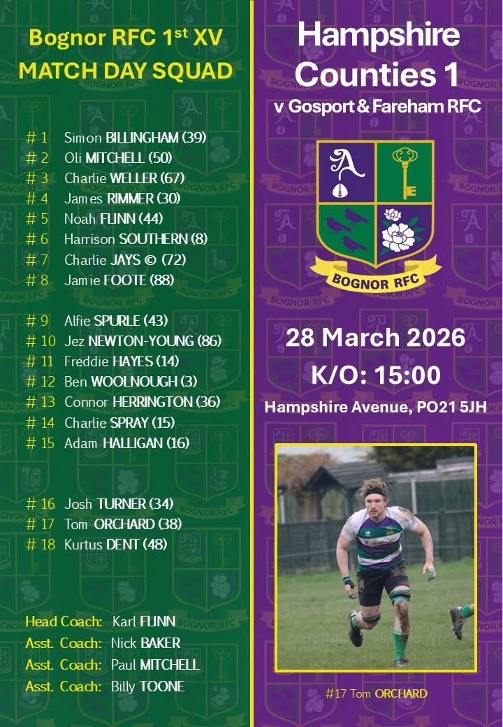 Bognor Rugby Football Club 🟩🟪⬜️ tweet media
