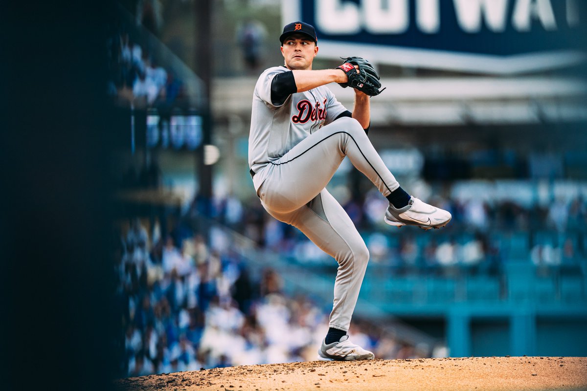 DetroitTigersPR's tweet photo. Tarik Skubal is set to become the first Tigers pitcher to make three-straight Opening Day starts since teammate Justin Verlander did so for seven-straight seasons (2008-14). https://t.co/QOQ9M6DUMK