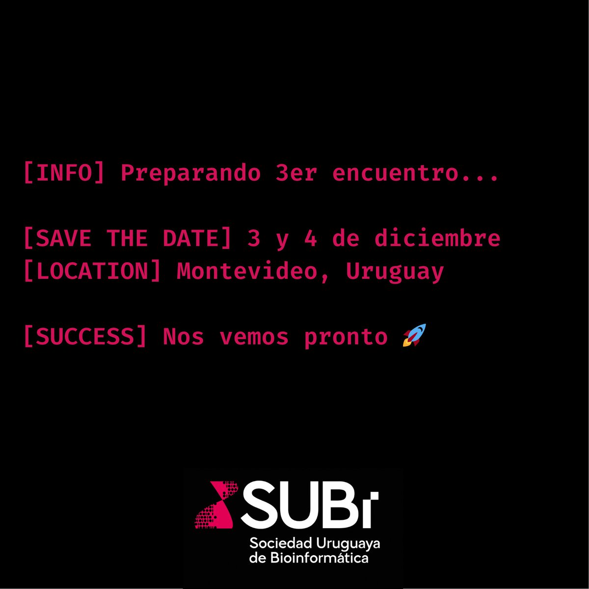 Sociedad Uruguaya de Bioinformática tweet media