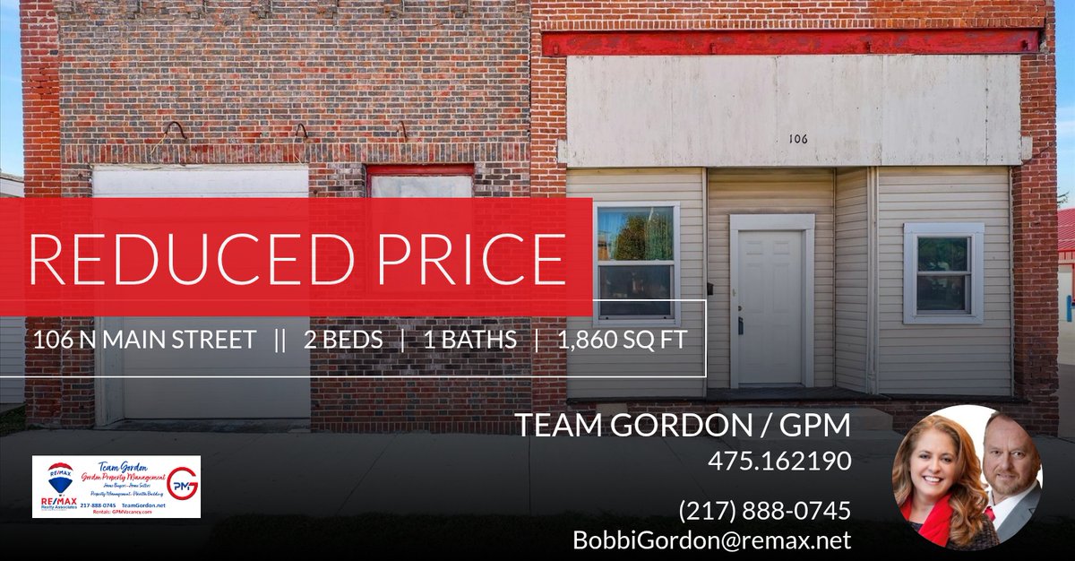 TeamG_REMAX's tweet photo. Recently Reduced! This Industrial 2 bedroom, 1 bathroom home with impressive garage space has just been reduced. Reach out to set up a showing before it's gone!

RE/MAX Realty Associates-Team Gordon, Champaign, IL
Call/Text... https://t.co/5pGFVJjqbP https://t.co/dSwGGyToRJ