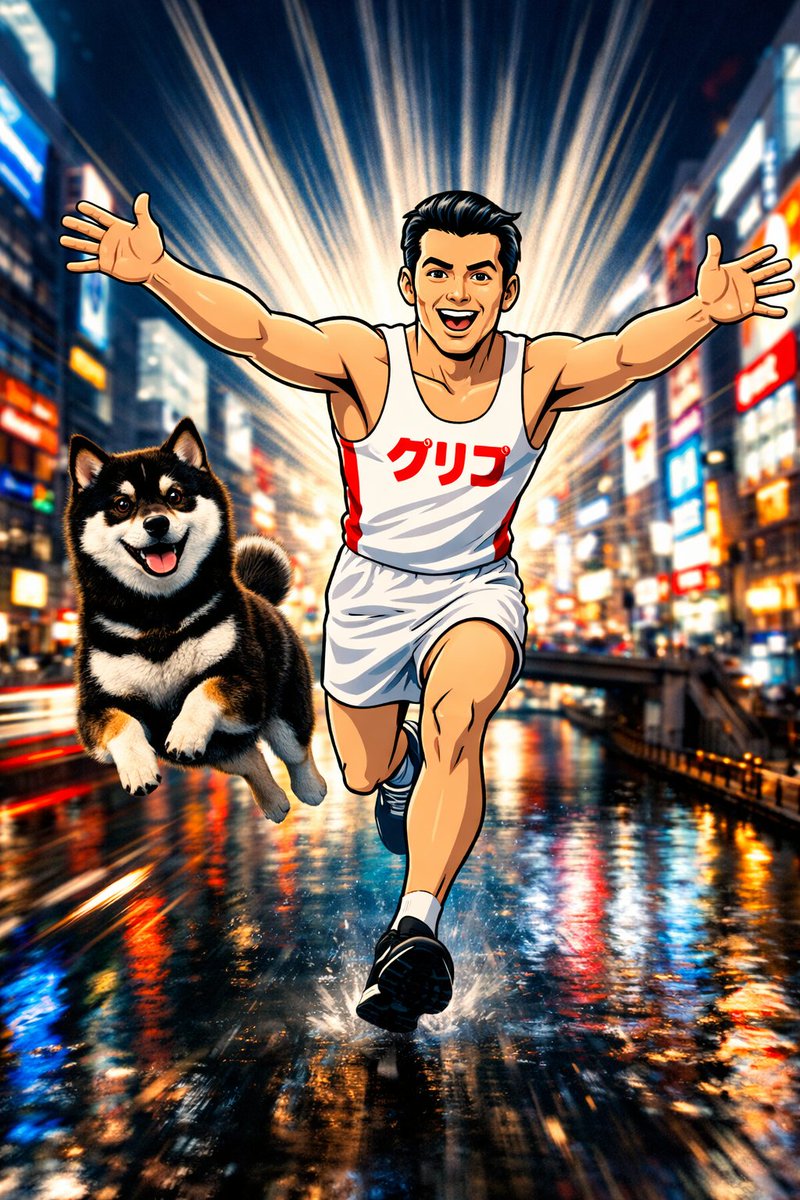 krypto420nite's tweet photo. Through Dotonbori, run and .win with the Black Shiba and the Glico Man.

$OSAK is the only road to success.

#ifeelbetter https://t.co/ICFsJyPOSx