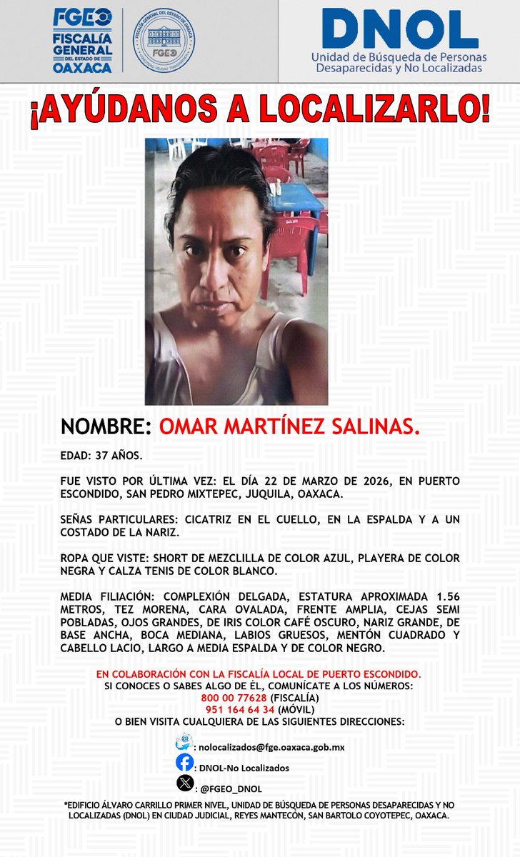 Unidad de Búsqueda de Personas No Localizadas tweet media