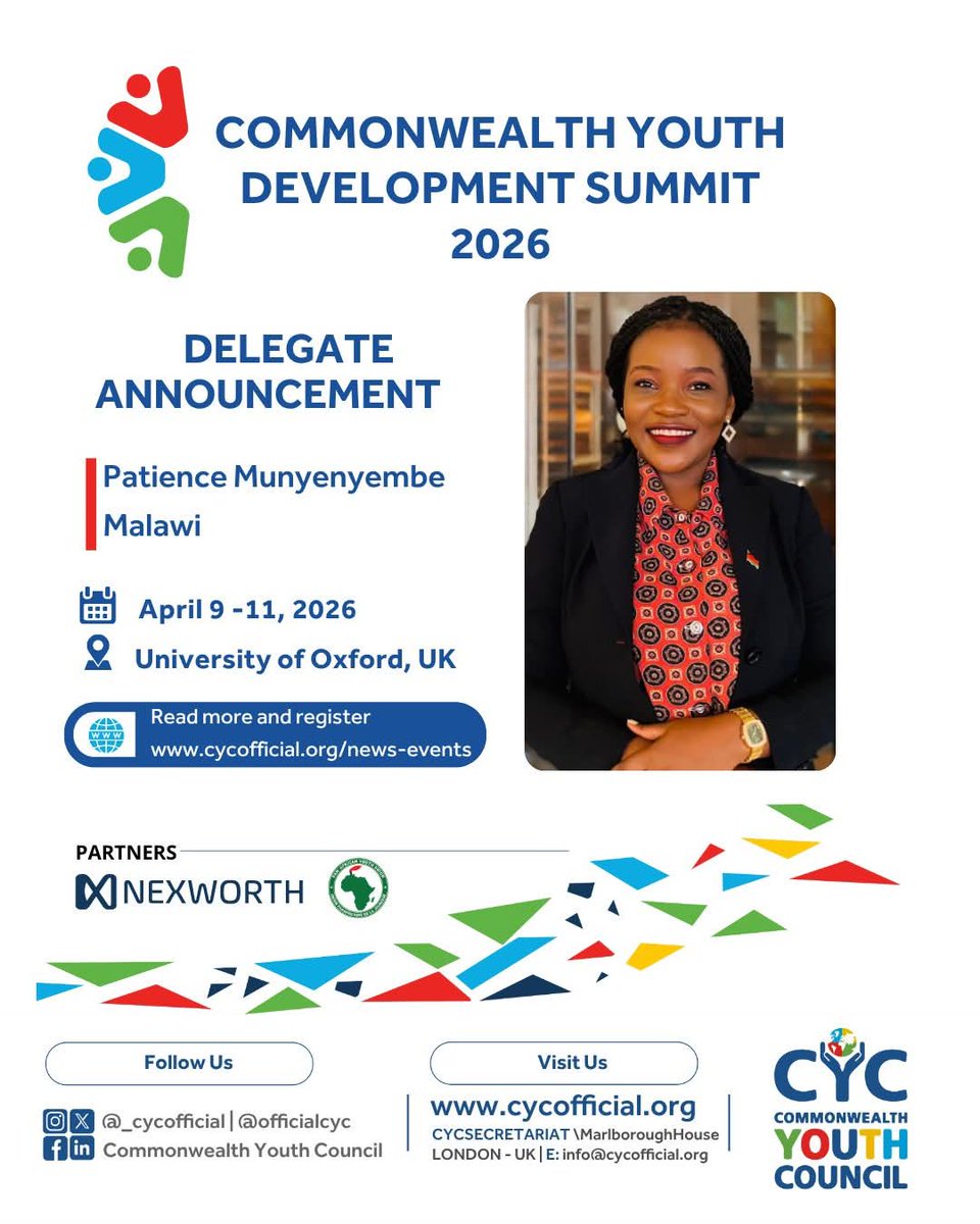 SAYoF_Official's tweet image. Speaker of SADC Youth Parliament @SADCYouthParly Hon. @Munyenyembe101 #Malawi to attend CYD Summit #SAYoF #SADCYouth