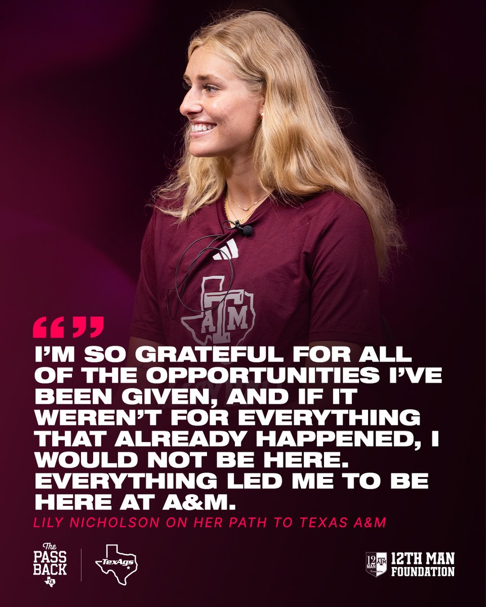 Right where she's meant to be 🫶

<a href="/lilydiane21/">Lily Nicholson</a> | <a href="/TXAggiesUnited/">Texas Aggies United</a> | #GigEm