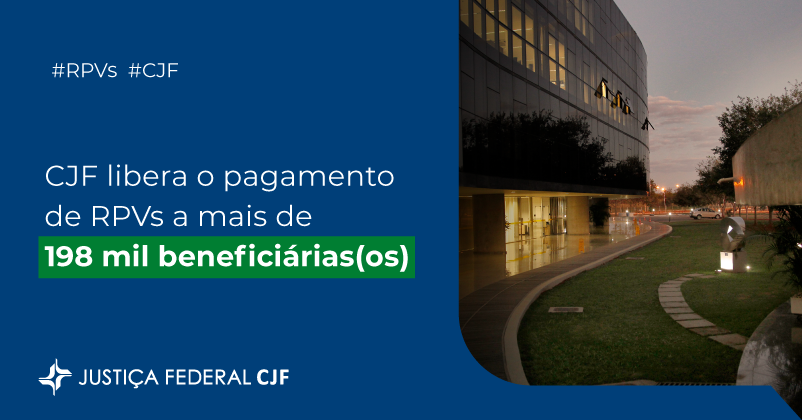 CJF_oficial's tweet photo. #rpvs 💰O Conselho da Justiça Federal (CJF) liberou aos Tribunais Regionais Federais (TRFs) os valores para pagamento de Requisições de Pequeno Valor, autuadas em fevereiro de 2026. Ao todo, são 155.027 processos e um total de R$ 2.37 bilhões. https://t.co/ZQADSXbrH9 https://t.co/5ngWW5uWBV