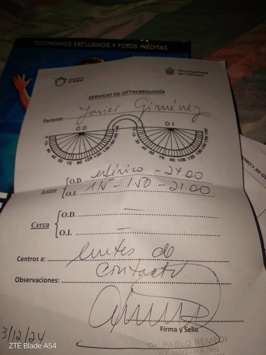 Javier7Gimenez's tweet photo. Necesito ayuda para renovar mis lentes de alta graduación (aéreos y de contacto). Por mis propios medios me son difíciles de conseguir por su alto costo Cualquier ayuda es bienvenida!. Mi alías https://t.co/a7J0FdFidC
Desde ya muchas gracias https://t.co/qmu7bYv3Jm