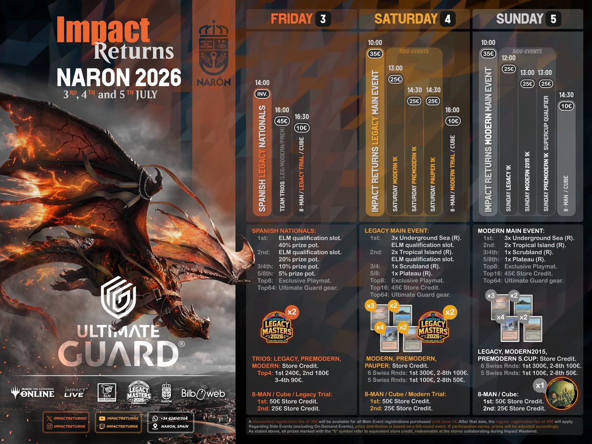 El MEJOR evento de Magic de España con diferencia! ❤️🔥<a href="/impactreturns1/">Impact Returns</a> 
Cada año os la sacais!