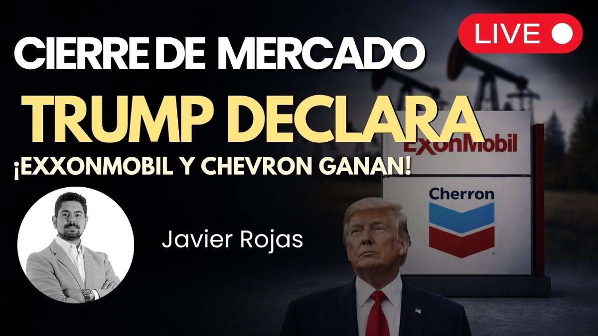Trump declara ¡ExxonMobil y Chevron ganan! - Petroleras cerca de Maximos Históricos

Únete al Cierre Americano en nuestro canal de YouTube Junto a <a href="/JRojasFX/">Javier Rojas G.</a> a partir de las 15:30 NY. Comienza en los próximos minutos! 🔥

Entérate cómo terminó la jornada de #Trading.

Aquí 👉
