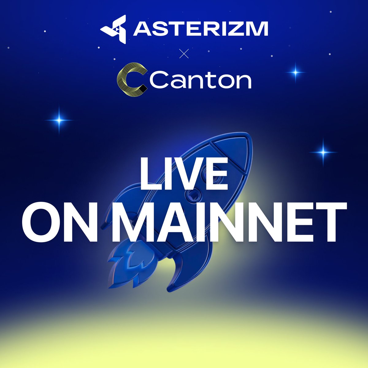 Asterizm_layer's tweet photo. Asterizm is NOW LIVE on @CantonNetwork Mainnet! ✅ 

Asterizm is the first institutional-grade omnichain infrastructure providing Canton apps seamless access to 30+ EVM & non-EVM chains.

Confidential cross-chain messaging, asset bridges for tokenized RWAs & stablecoins, burn-to-mint issuance, and full omnichain logic - all in one powerful gateway.

DeFi builders, RWA issuers, stablecoins - check out our one-pager bellow 👇🏽 and drop your ideas in the replies.
https://t.co/xd9sYvTbt8