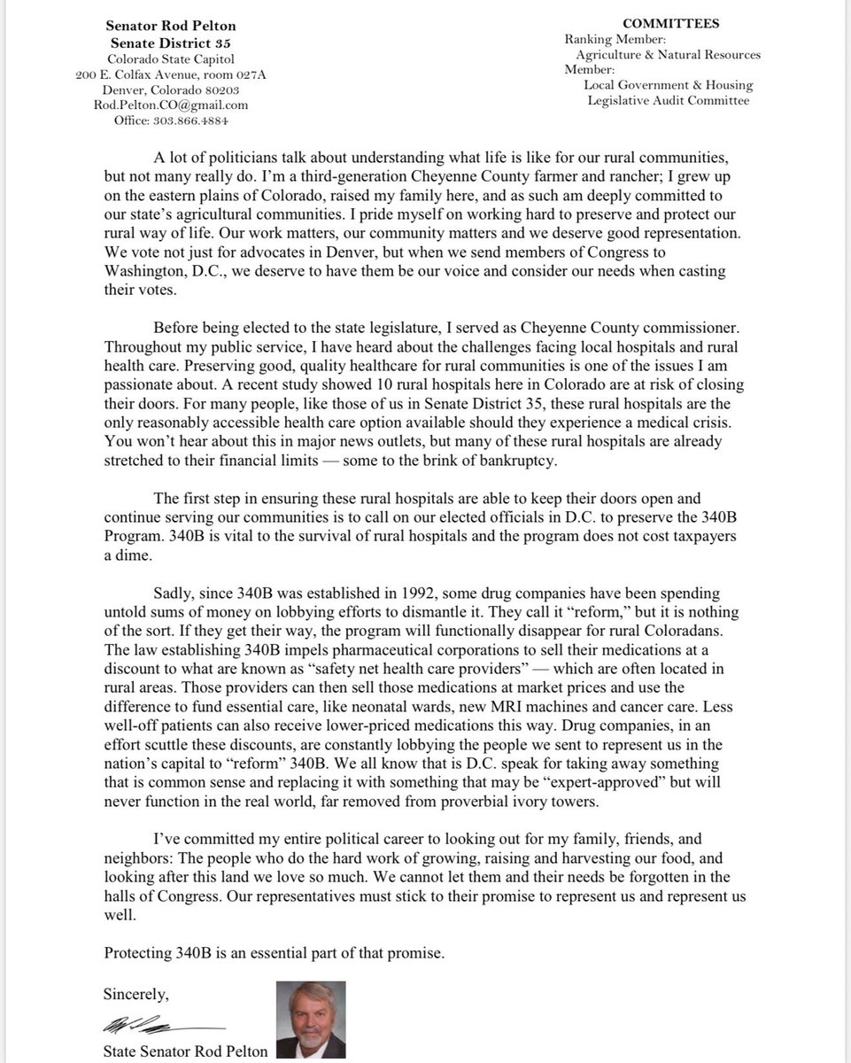 Senator Rod Pelton tweet media