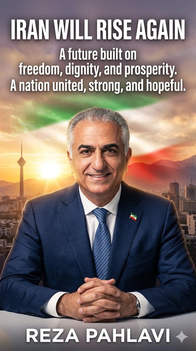 noor_shargh's tweet photo. We thank President Trump and his team for their attention and support.

This regime has shown time and again that it cannot be reformed. Its actions and policies have destabilized not only the region, but also brought suffering to its own people and posed threats beyond its borders.

A ceasefire, in this context, risks giving the regime time to regroup and rebuild its capacity.

We ask you: please do not leave the Iranian people alone. Continued international support can help create the conditions for people to safely make their voices heard.

We hope for a future built on freedom, dignity, and peace—and for strong, lasting friendship between our nations.

We believe that Prince Reza Pahlavi represents the aspirations of millions of Iranians seeking a different future.

May God bless you and your country with strength and prosperity.
@POTUS 
@LindseyGrahamSC 
@netanyahu 
#DigitalBlackOutIran‌ 
#KingRezaPahlavi‌ForIran