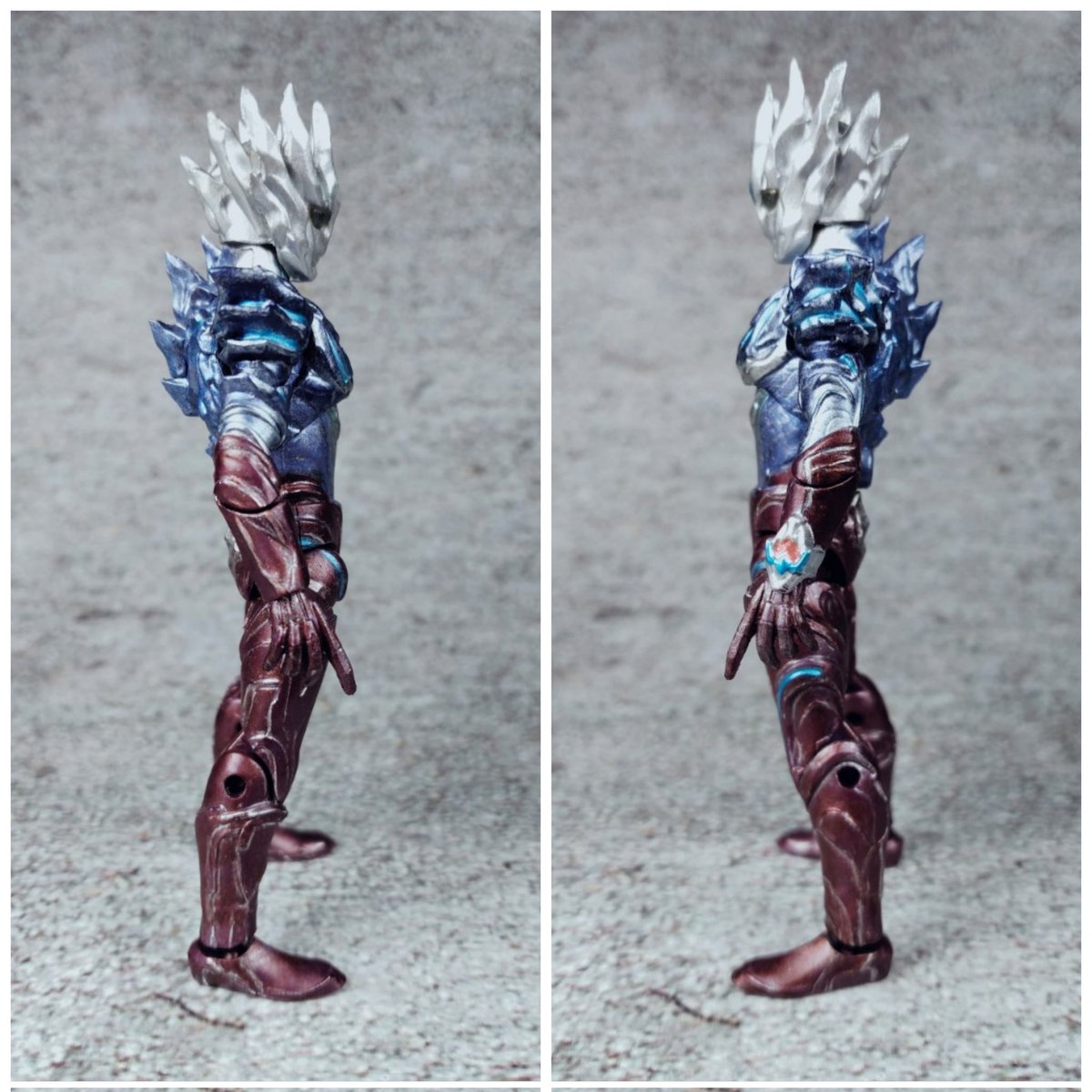 PekasamR's tweet photo. repaint my chodo Ultraman Saga https://t.co/UAwWfP4378
