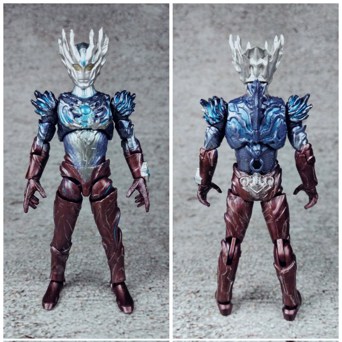PekasamR's tweet photo. repaint my chodo Ultraman Saga https://t.co/UAwWfP4378