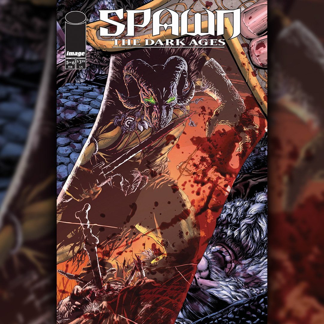 Todd_McFarlane's tweet image. How BADASS is this cover for SPAWN: THE DARK AGES #5?! 
Look for it at your LCS this April, FOC is March 30.
TODD.

Cover B Artist: Tony Parker
Cover B Colorist: @SteveCanon_
Writer/Artist: Liam McCormack Sharp
Letterer: AndWorld Design

#spawn #darkages #comics #imagecomics