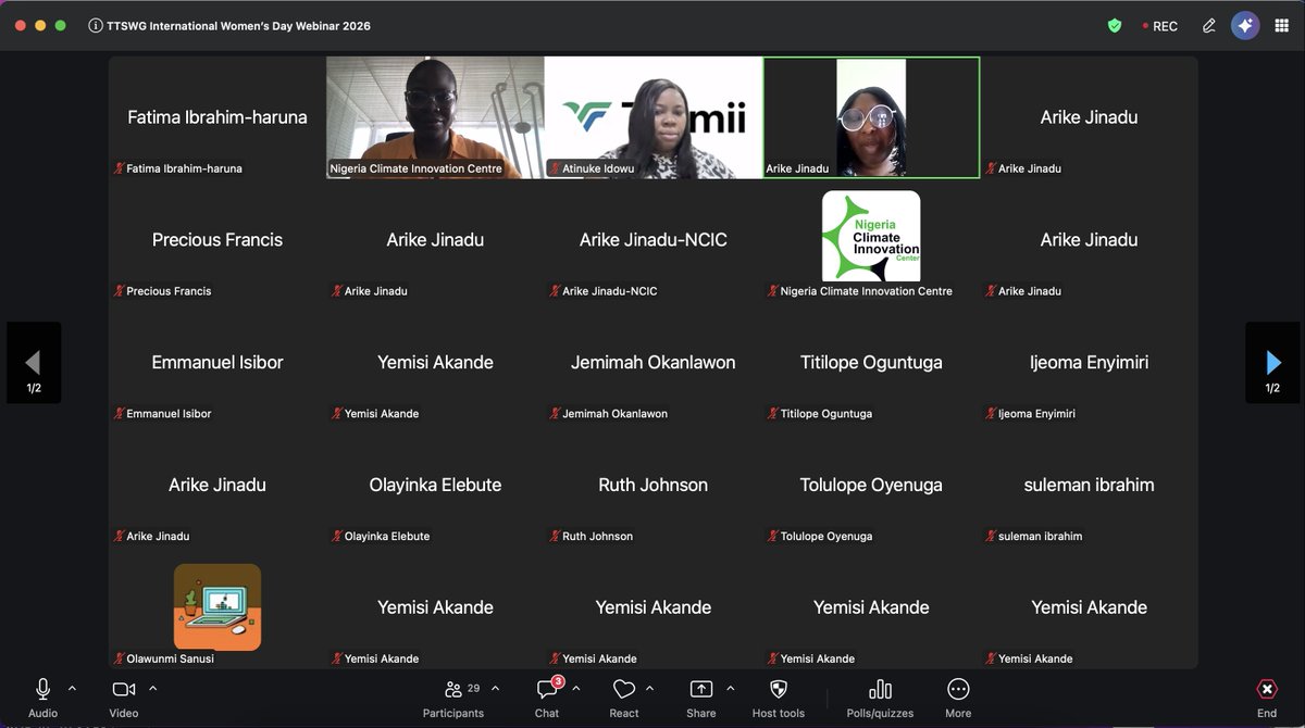 TTSWG_'s tweet photo. and Atinuke Idowu, – for sharing their insights, strategies, and experiences. Thank you also to all participants for making the conversation rich, inspiring, and action-oriented. Let’s continue to work towards a more inclusive and equitable tech ecosystem. #InternationalWomensDay https://t.co/8pRU64ZOUd