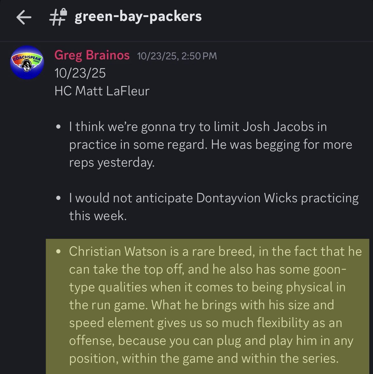 The Coachspeak Index tweet media